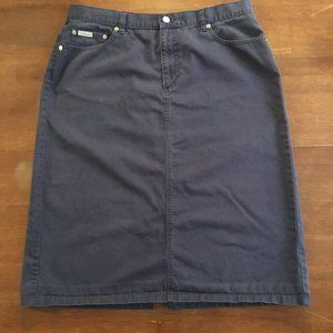 Calvin Klein Womes Jeans Skirt Size 16 Blue